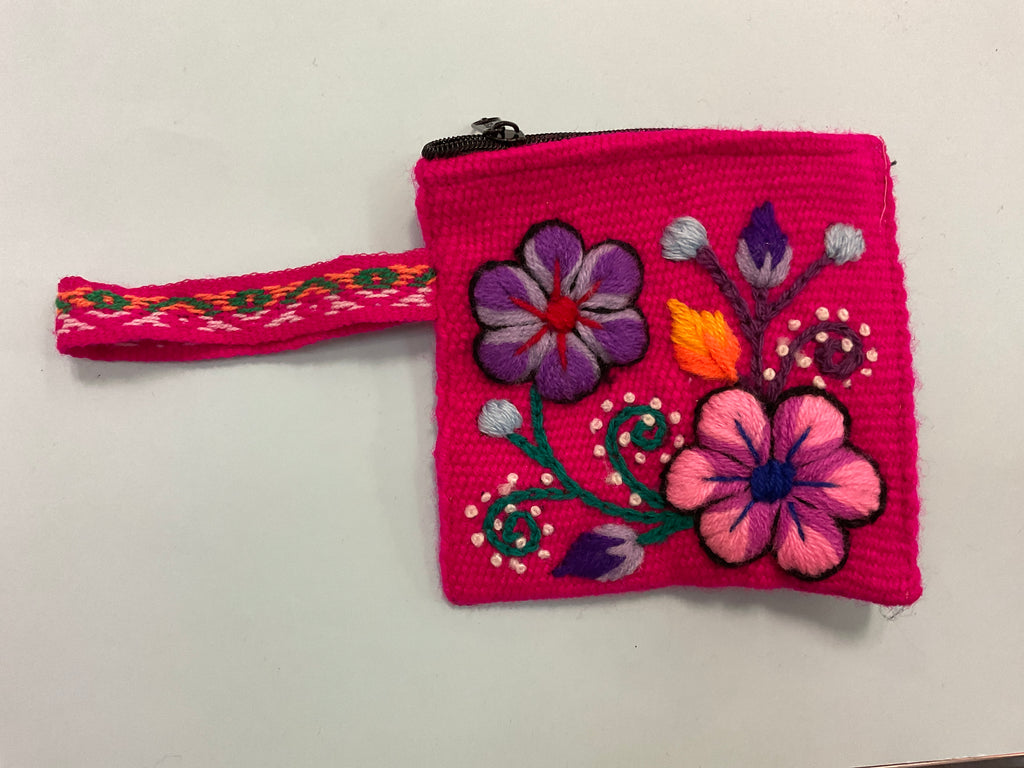 Handmade Embroidered Coin Purse