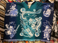 Alpaca Wool Poncho with Hood - Dragon Ball Z