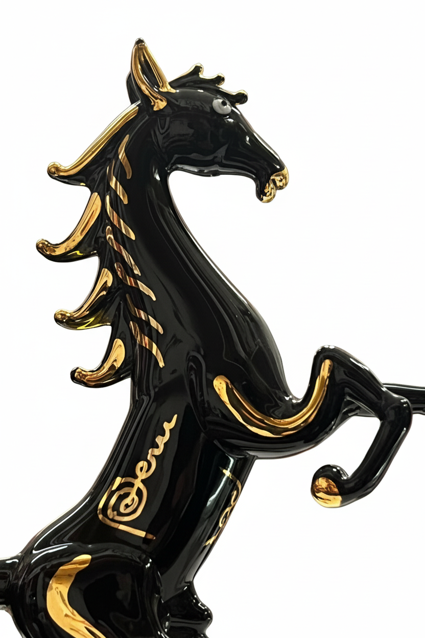 Caballo de vidrio soplado