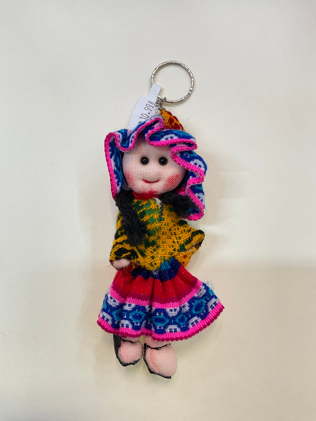 Peruvian Folk Art Doll Keychain