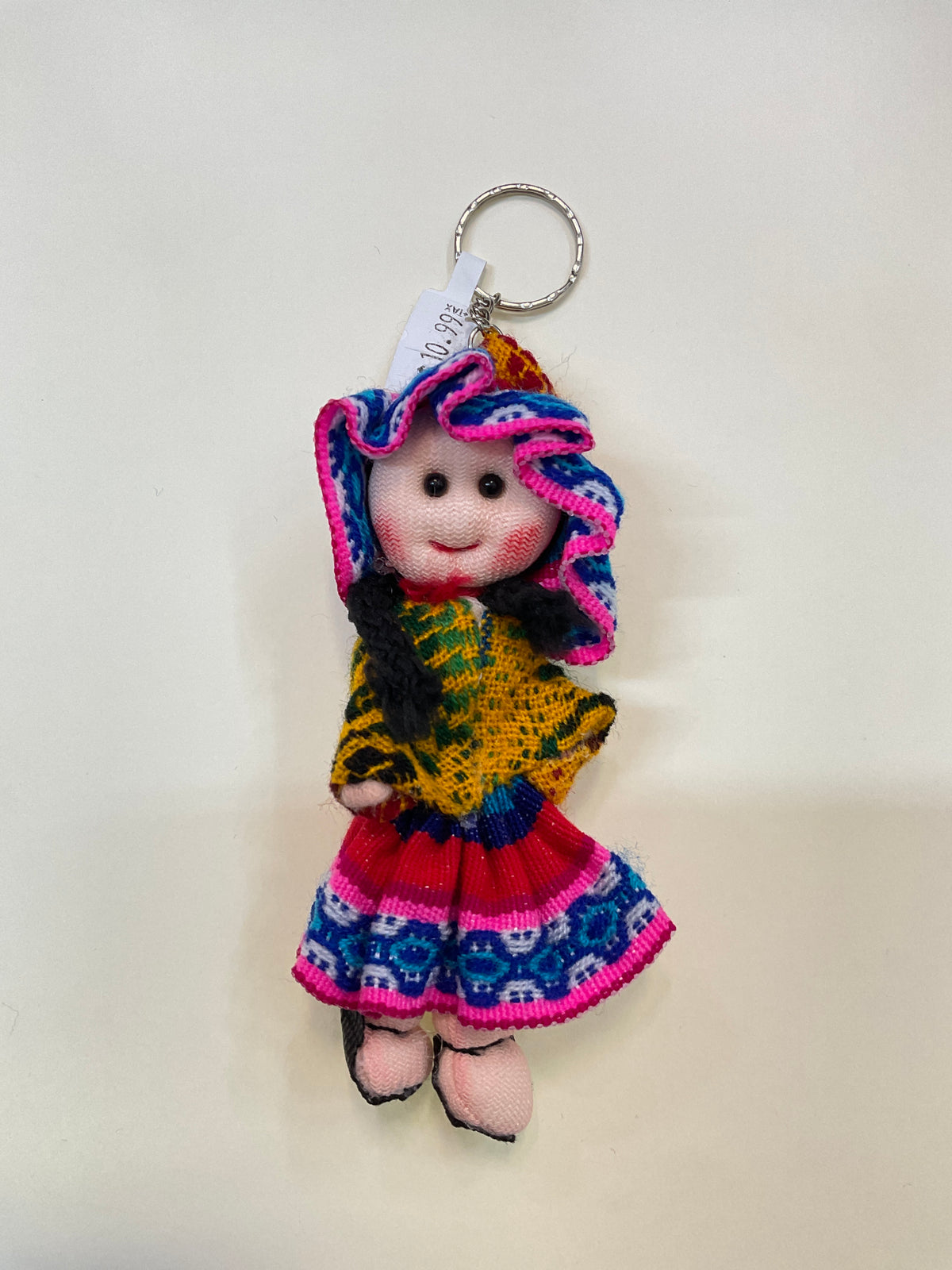 Peruvian Folk Art Doll Keychain