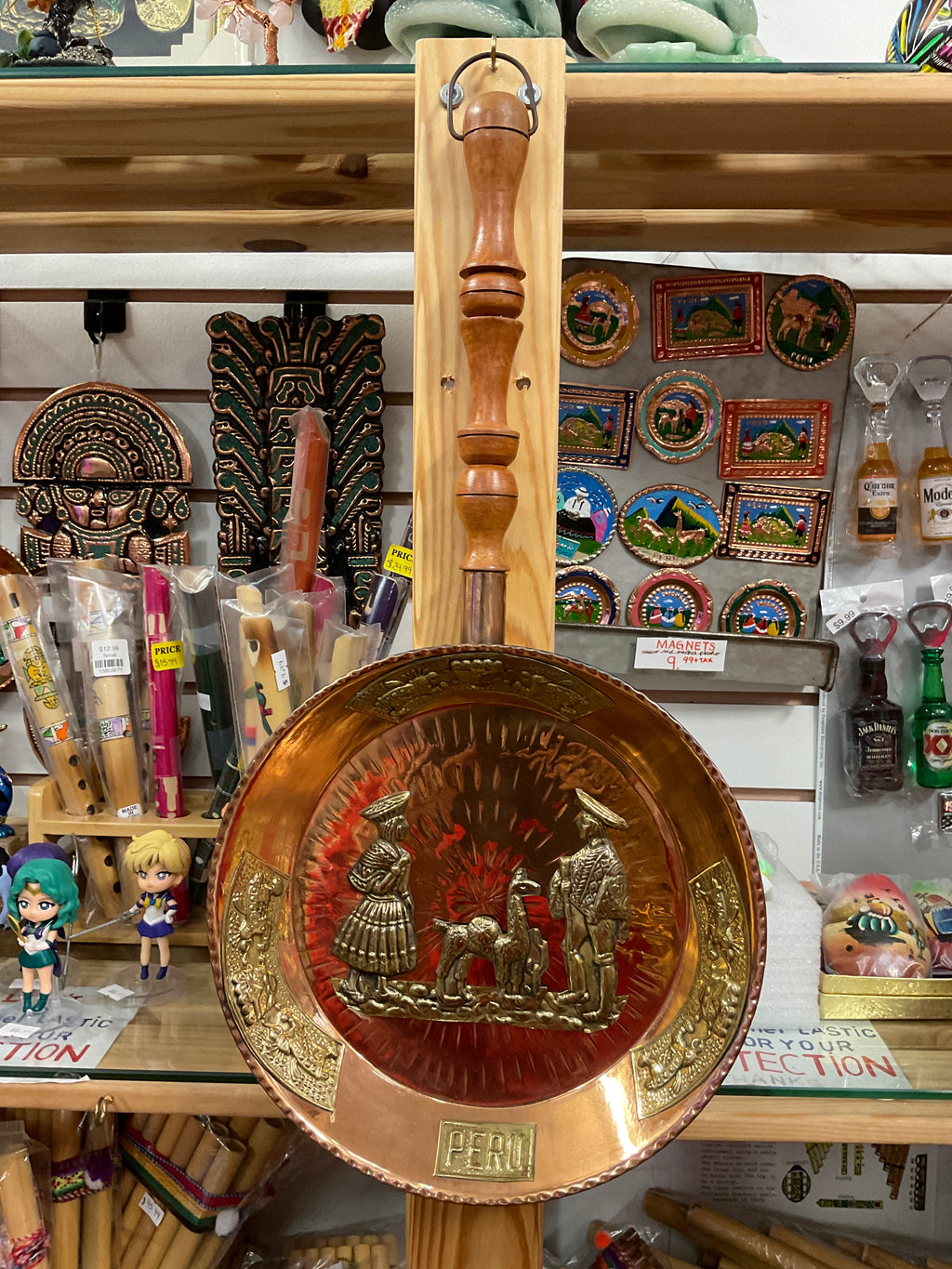 Sartén decorativa de cobre