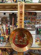 Sartén decorativa de cobre