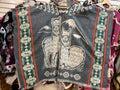 Alpaca Wool Poncho with Hood - Llamas Andes