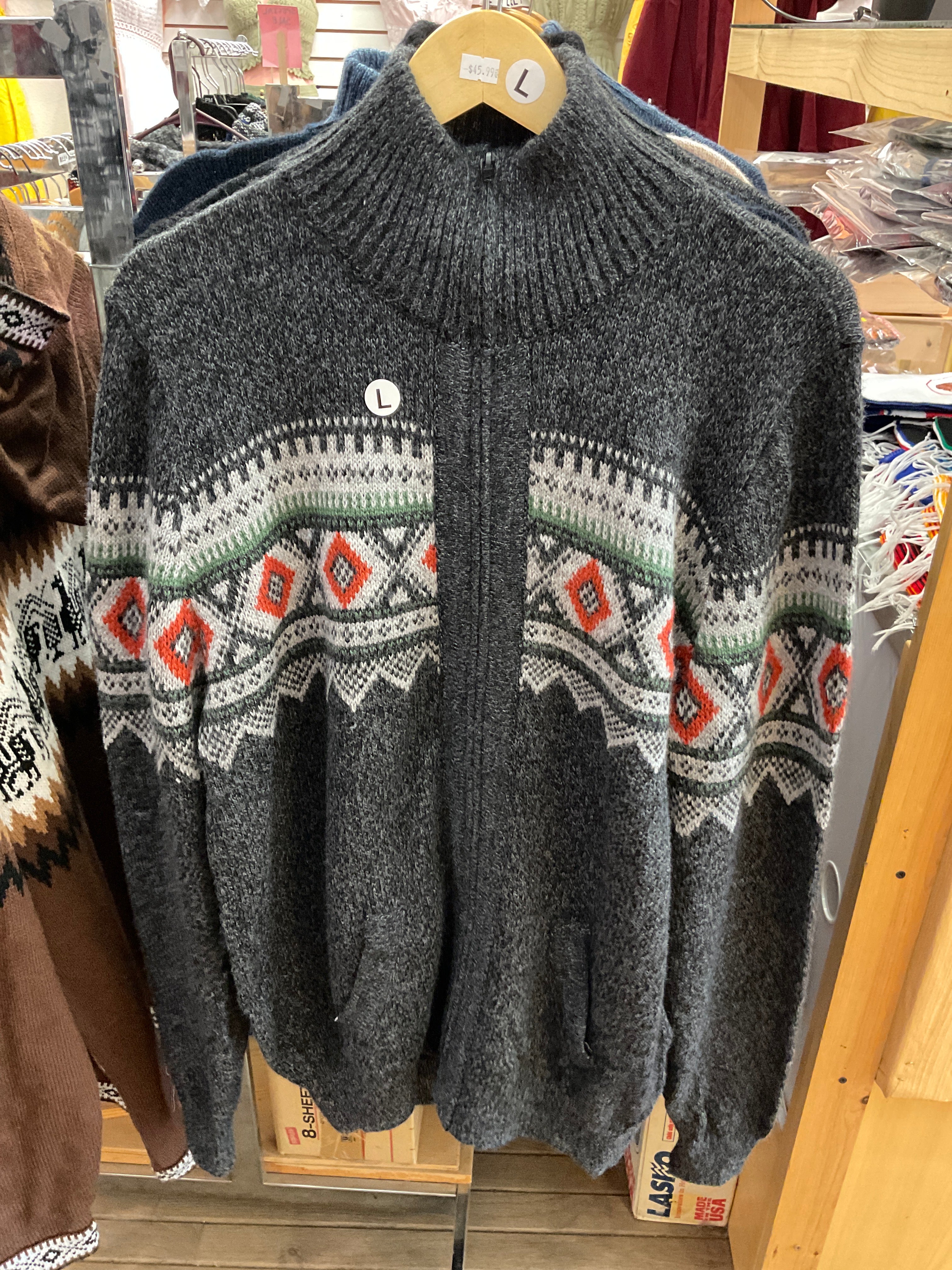 CHASKA Zip-Up Sweater