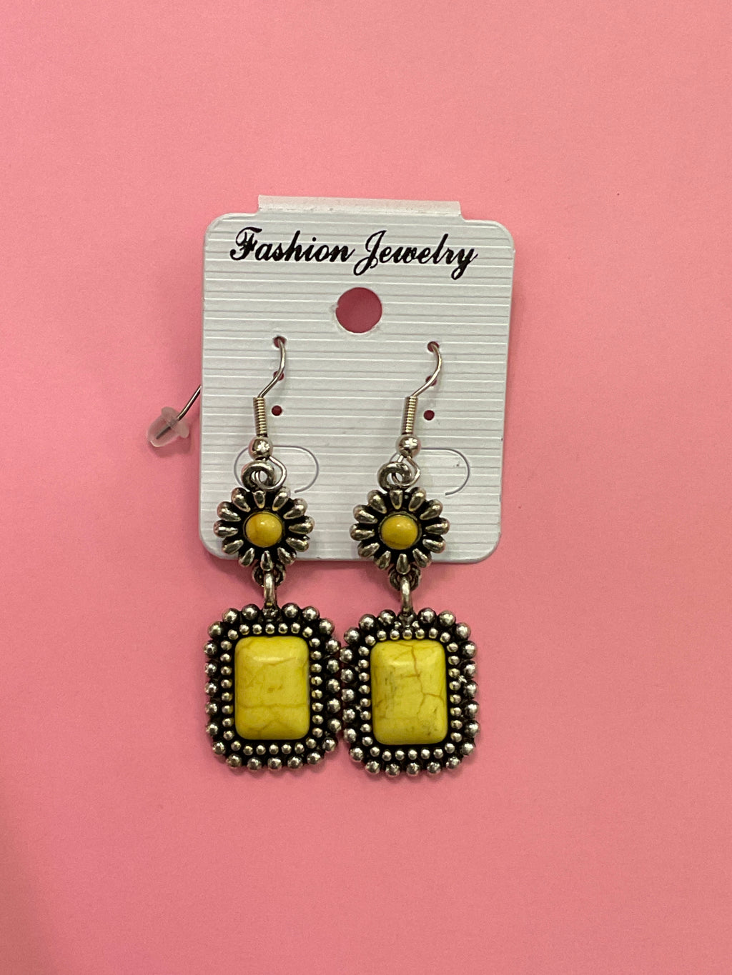 Metal with Stone Earrings