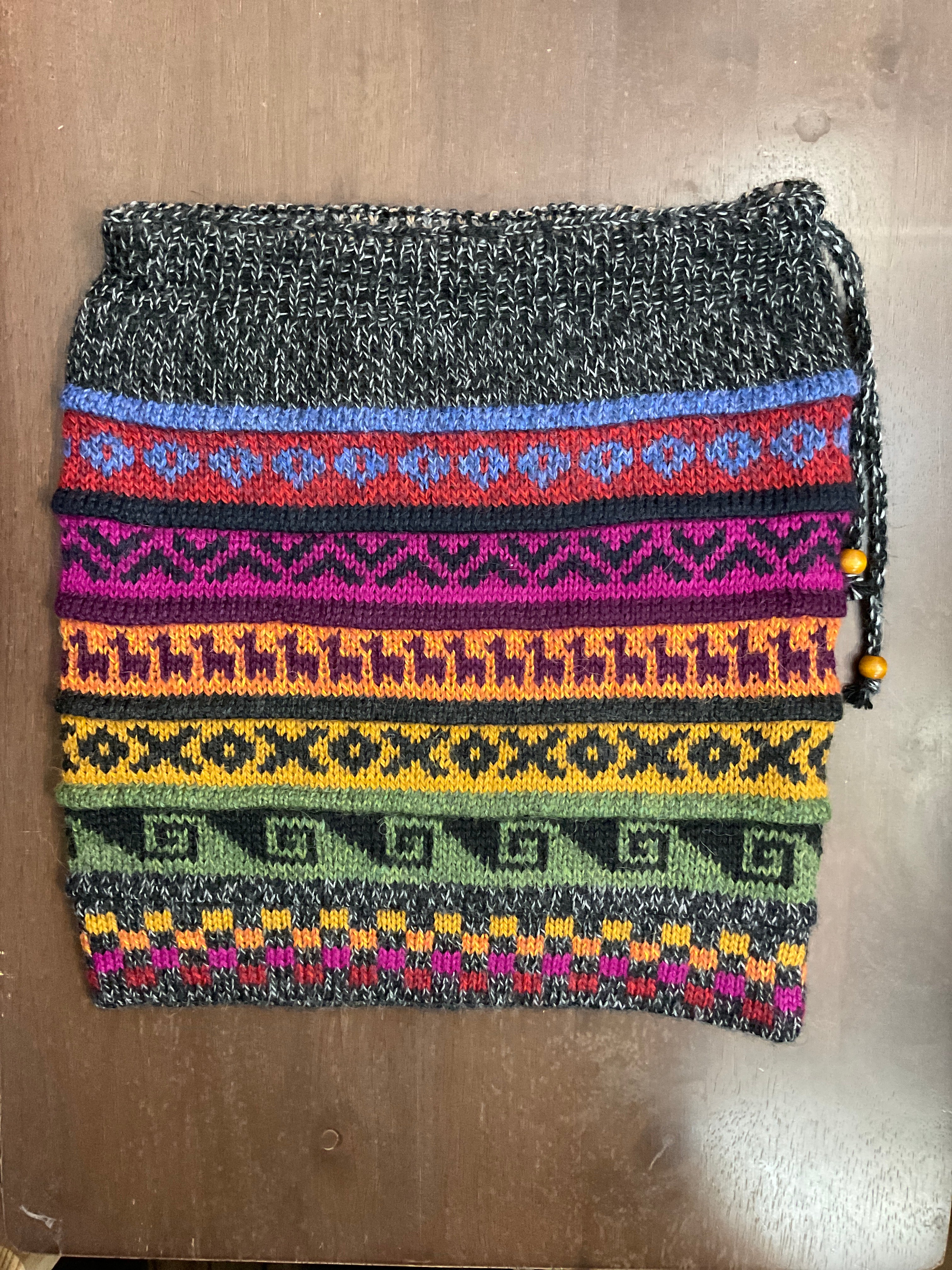 Gorro/bufanda de bebé alpaca híbrida