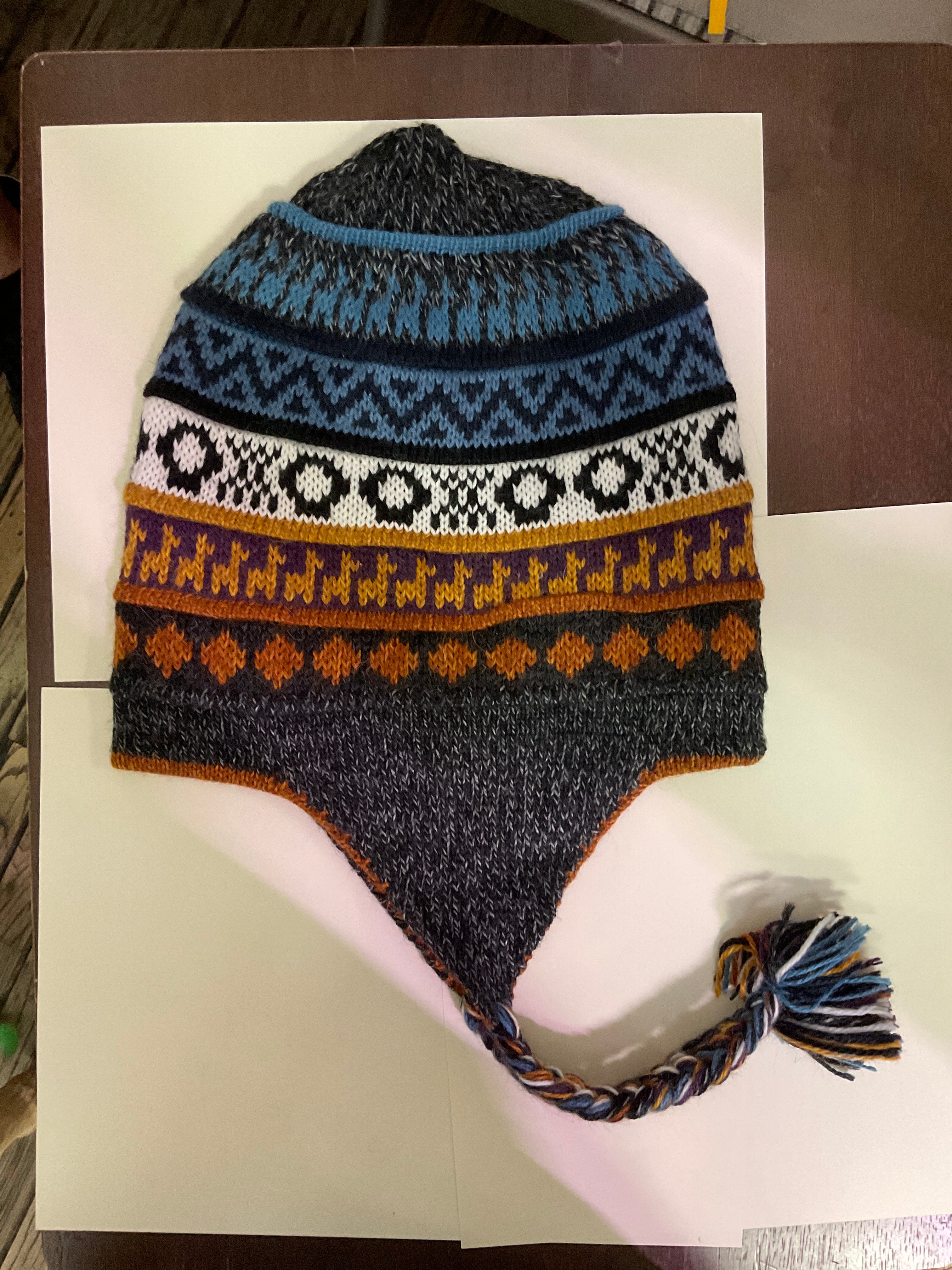 Baby Alpaca Reversible Chullo Hats – Peruvian Andean Earflap Beanies