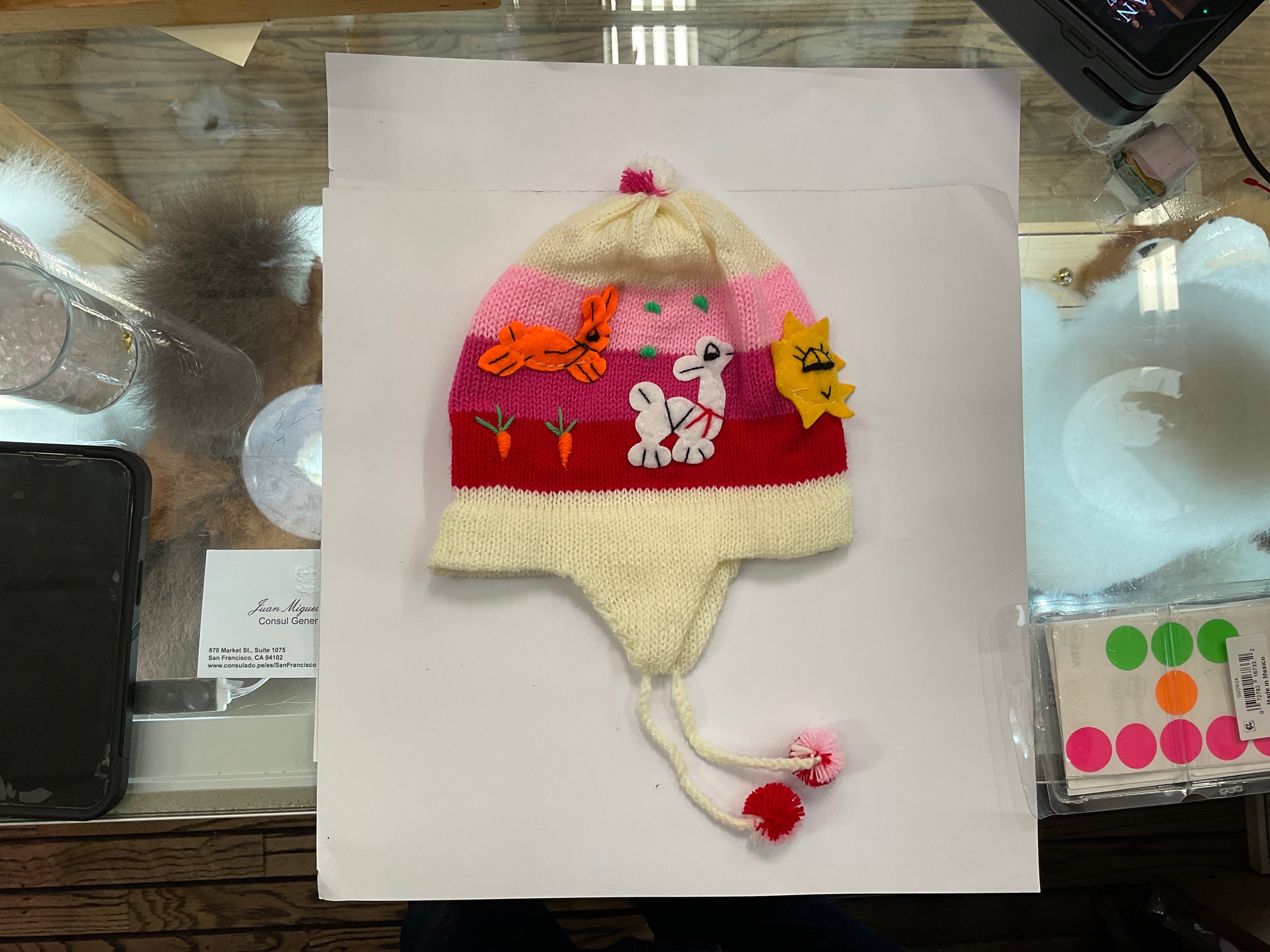 Gorro Chullo Peruano para Bebé – Gorro de Lana Colorido con Orejeras para Bebés