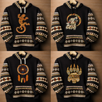 Unisex Native Hoodie with Andean Woven Accents