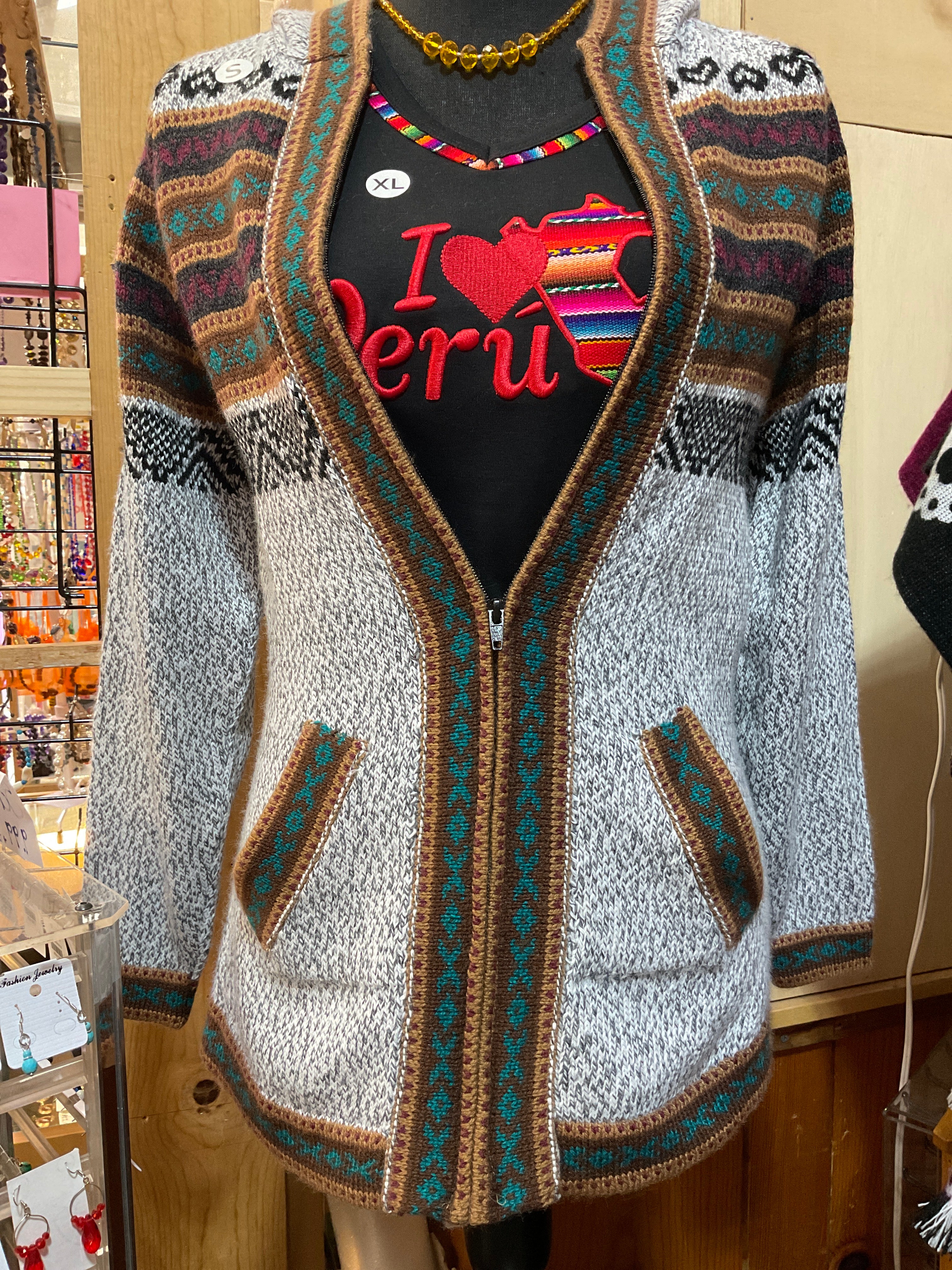 ANDES Zip-Up Sweater Uni-Sex