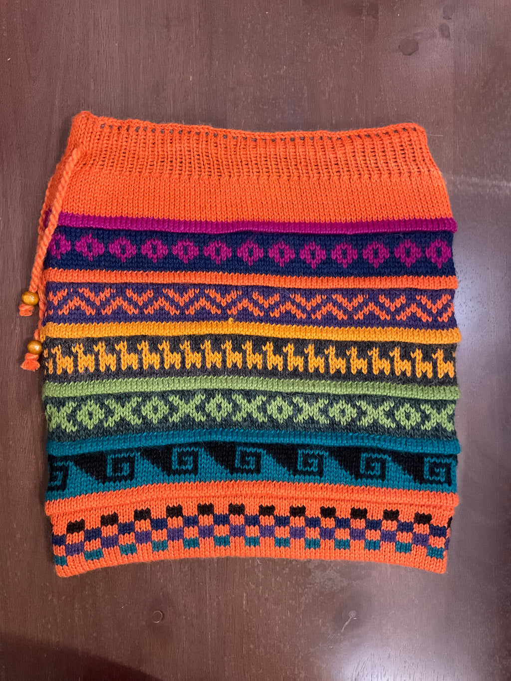 Gorro/bufanda de bebé alpaca híbrida