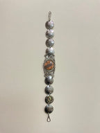 Peruvian Coin With Stone Bracelet