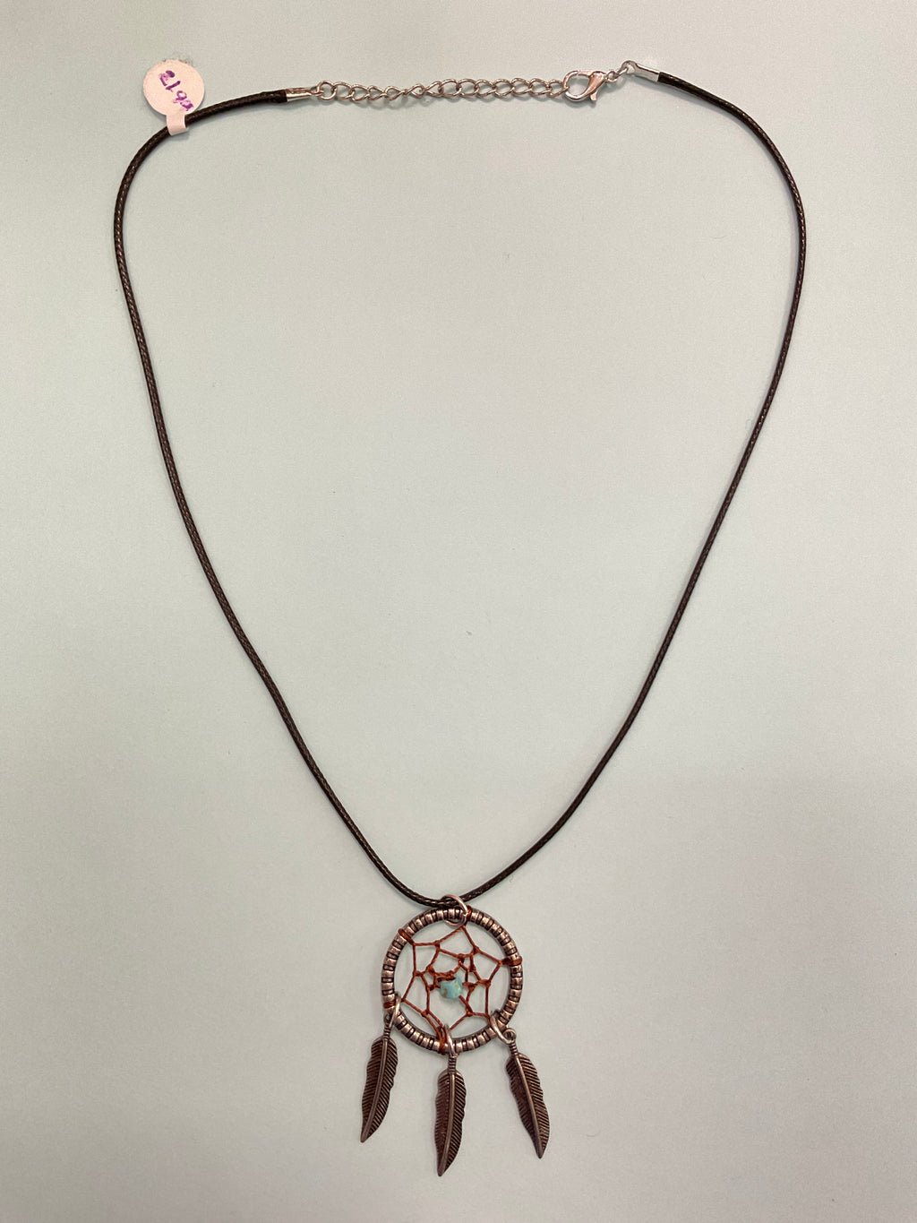 Necklace with Leather Strap