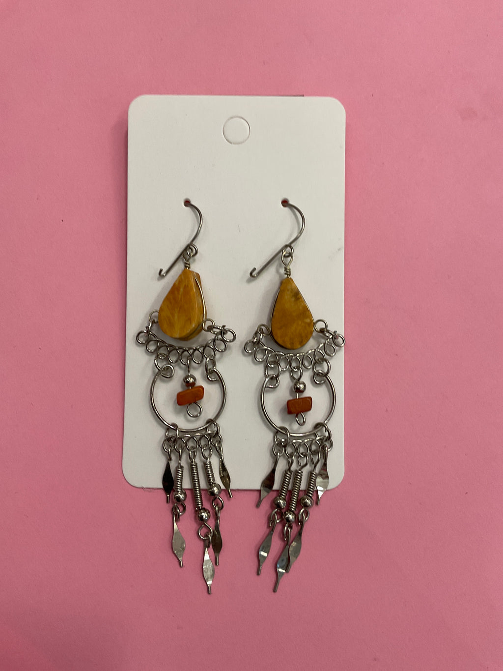 Peruvian Artisan Mineral Stone Earrings