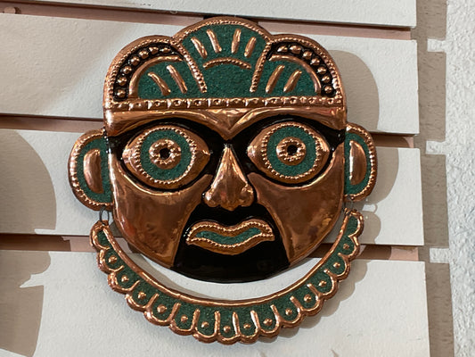 Copper Inca Mask