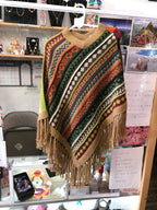 Children’s Baby Alpaca Knitted Fringe Poncho