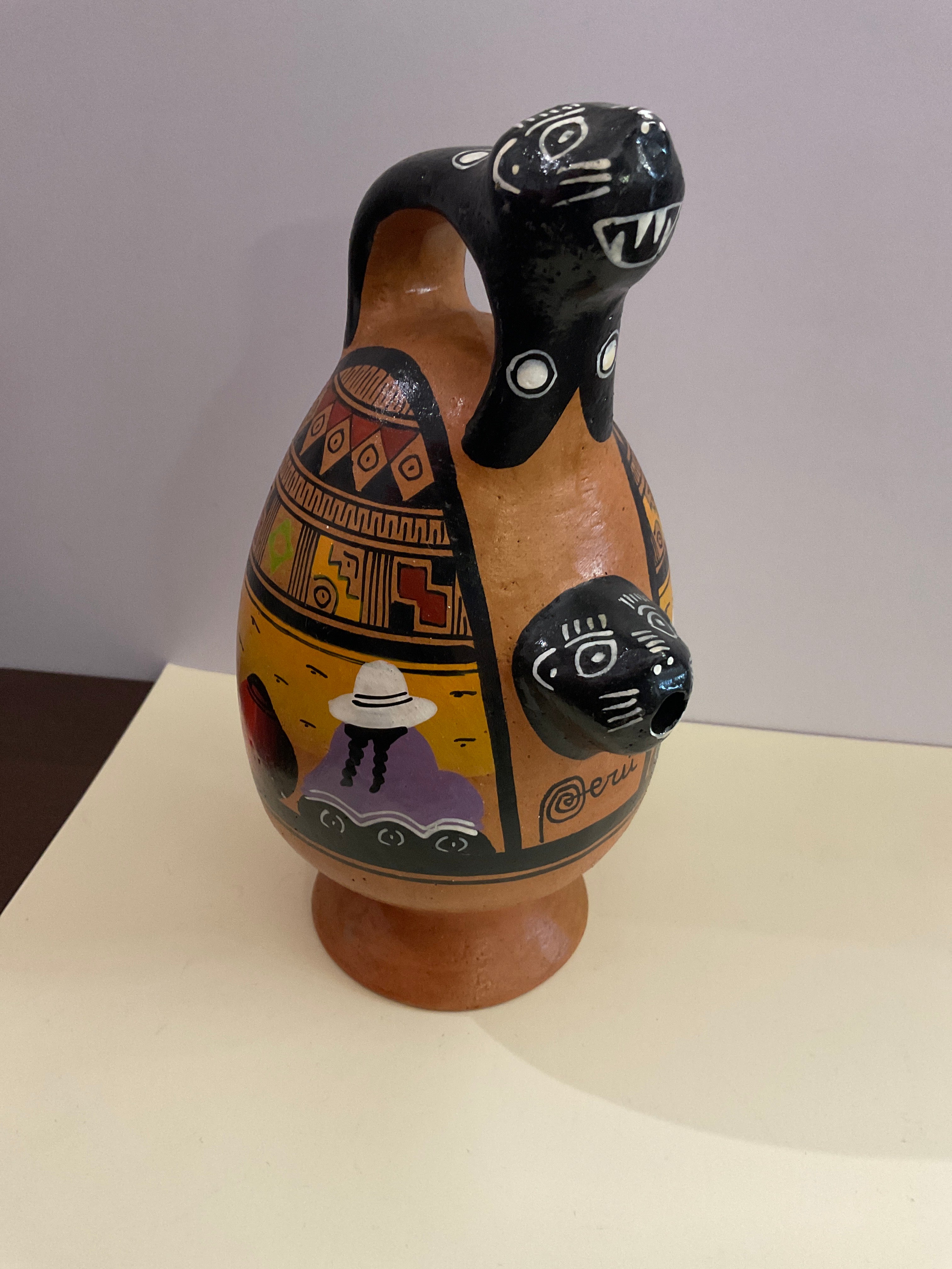 Clay Pottery Pitcher