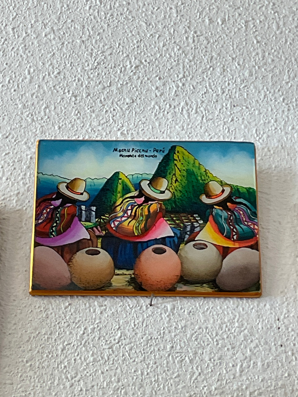 Obra de arte en vidrio pintado