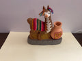 Clay Pencil/Incense Llama Holder