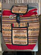 Mochila de tela de manta peruana
