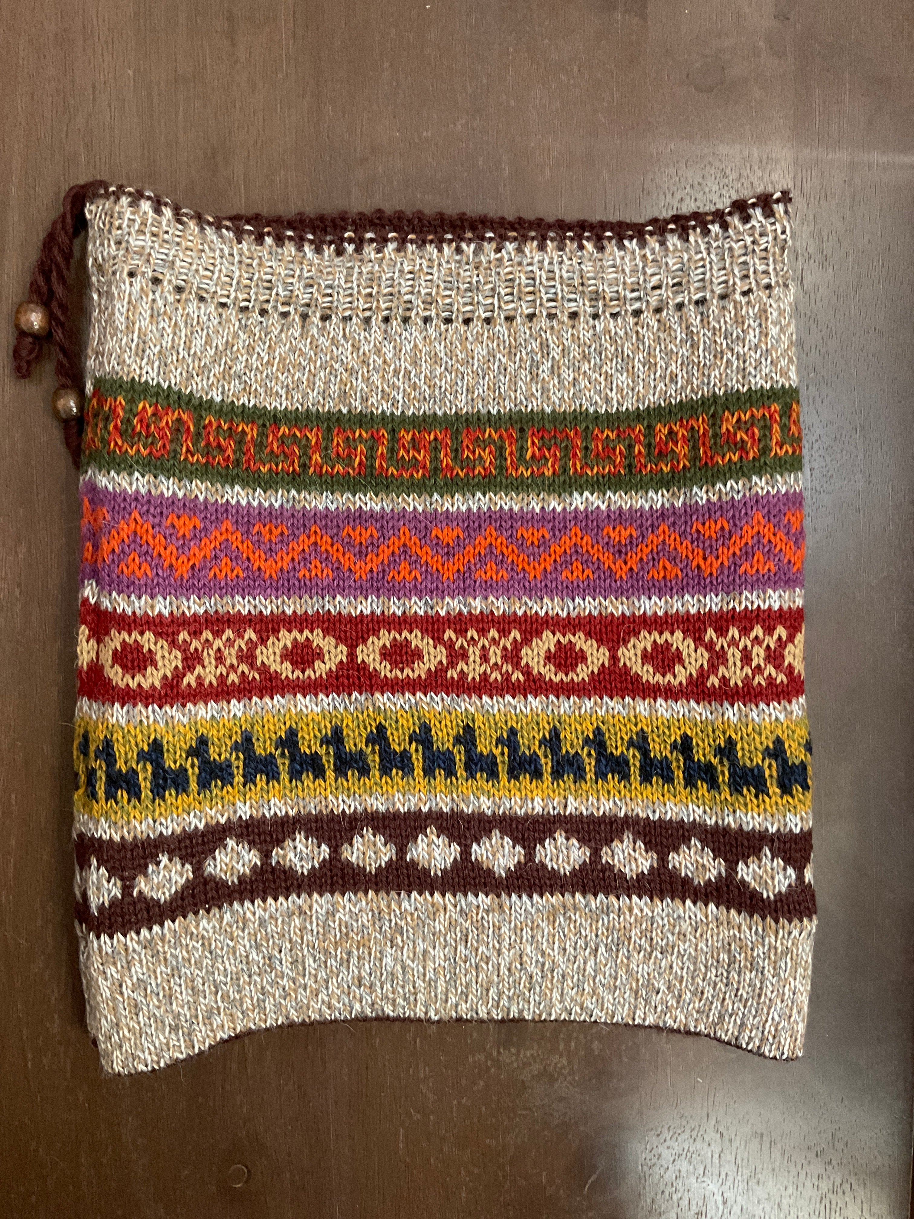 Gorro/bufanda de bebé alpaca híbrida