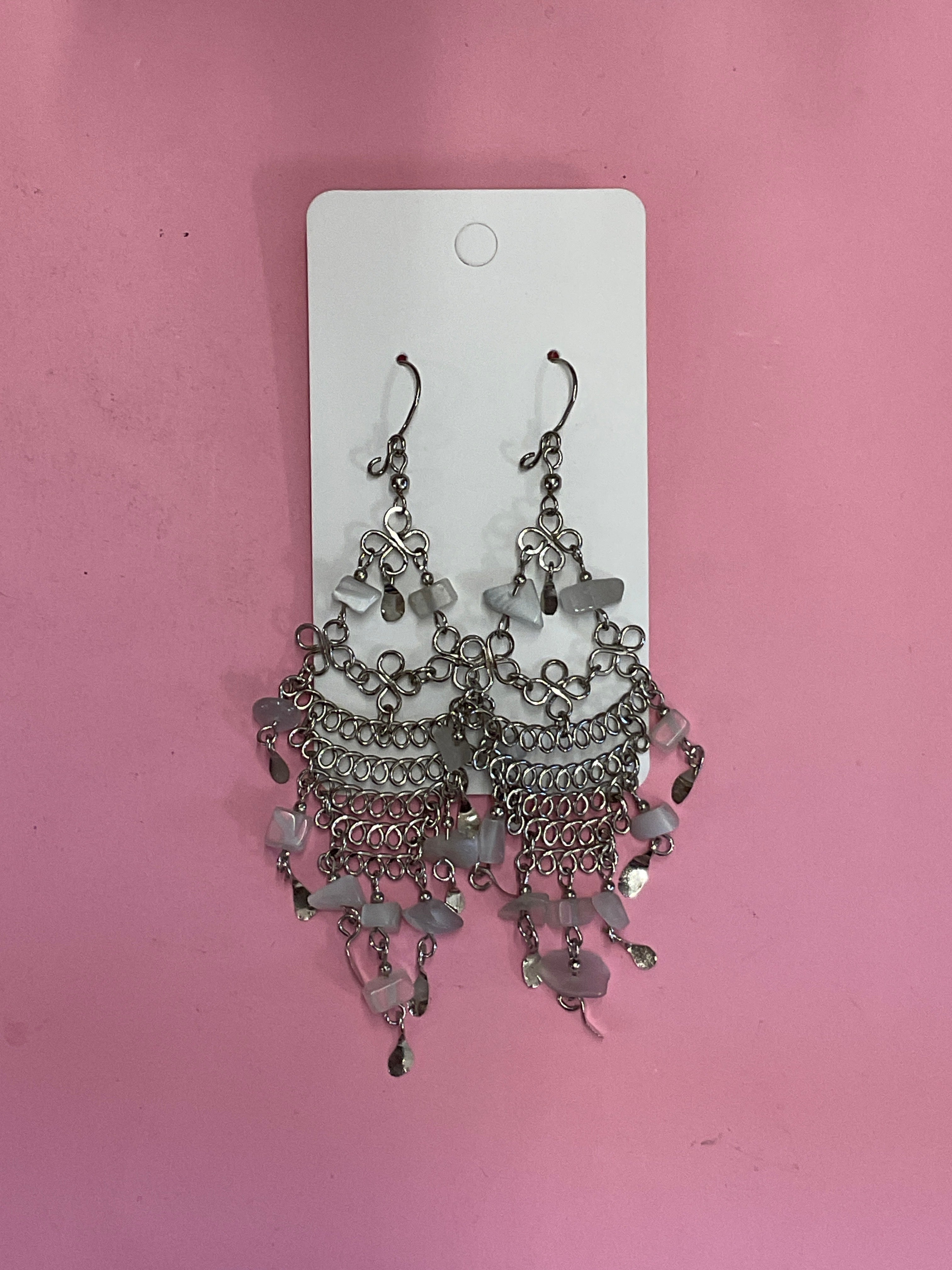 Peruvian Artisan Mineral Stone Earrings