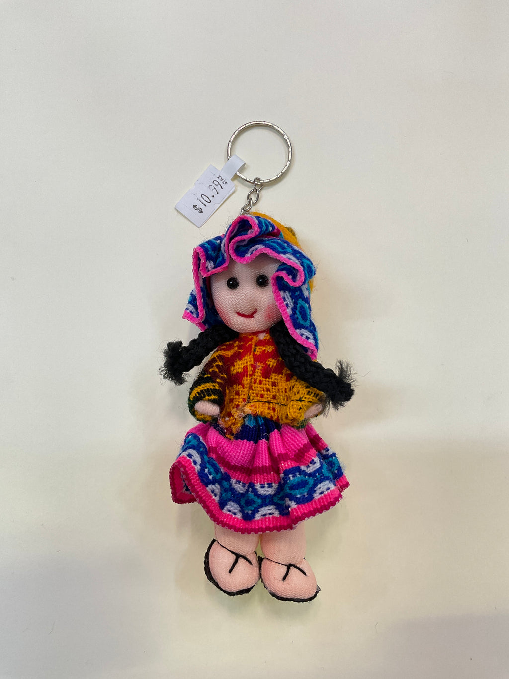 Peruvian Folk Art Doll Keychain