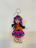 Peruvian Folk Art Doll Keychain