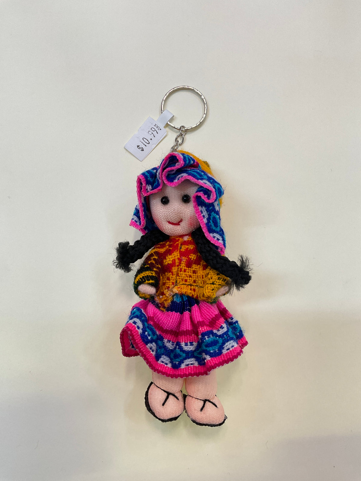 Peruvian Folk Art Doll Keychain