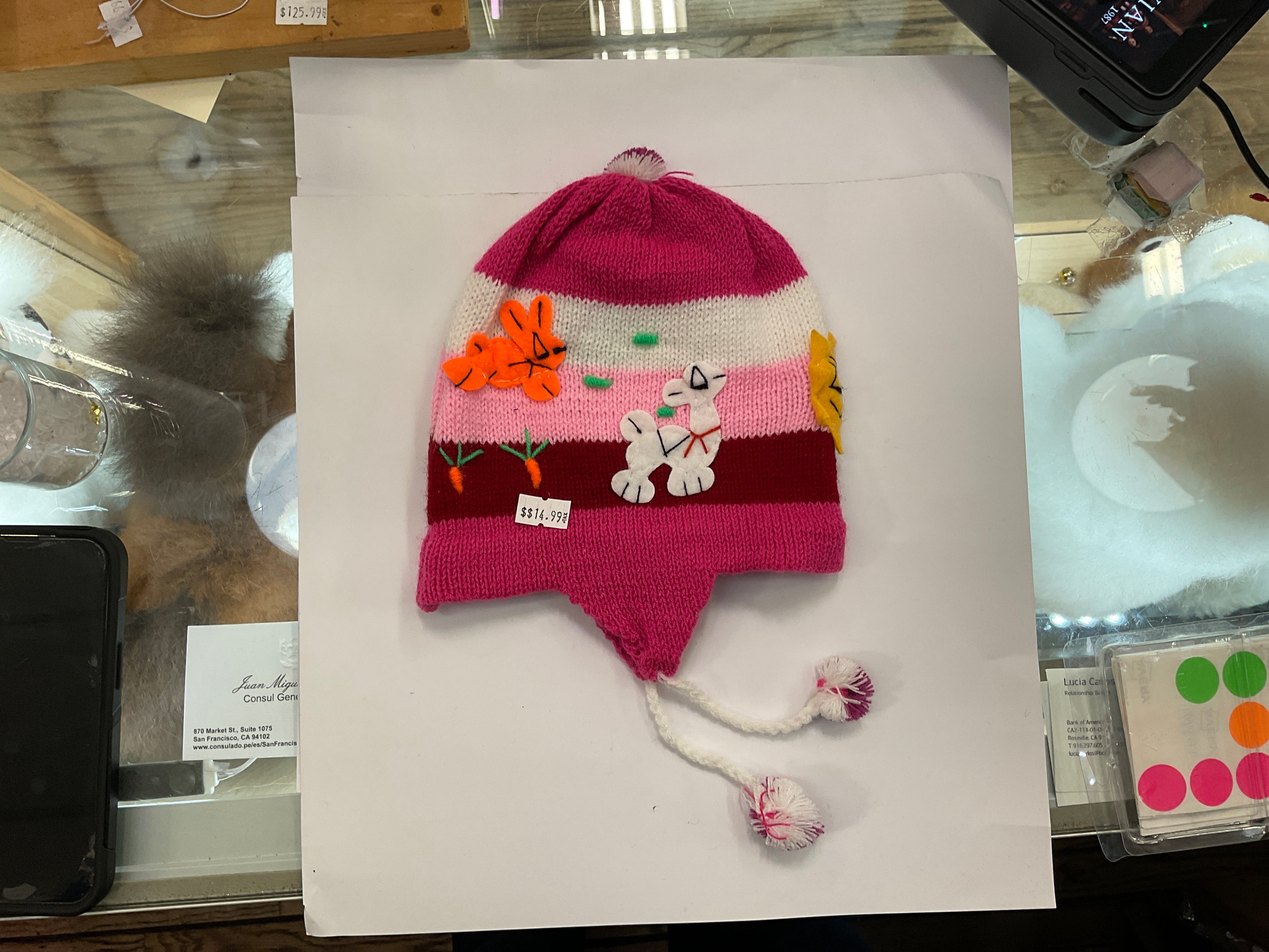 Gorro Chullo Peruano para Bebé – Gorro de Lana Colorido con Orejeras para Bebés