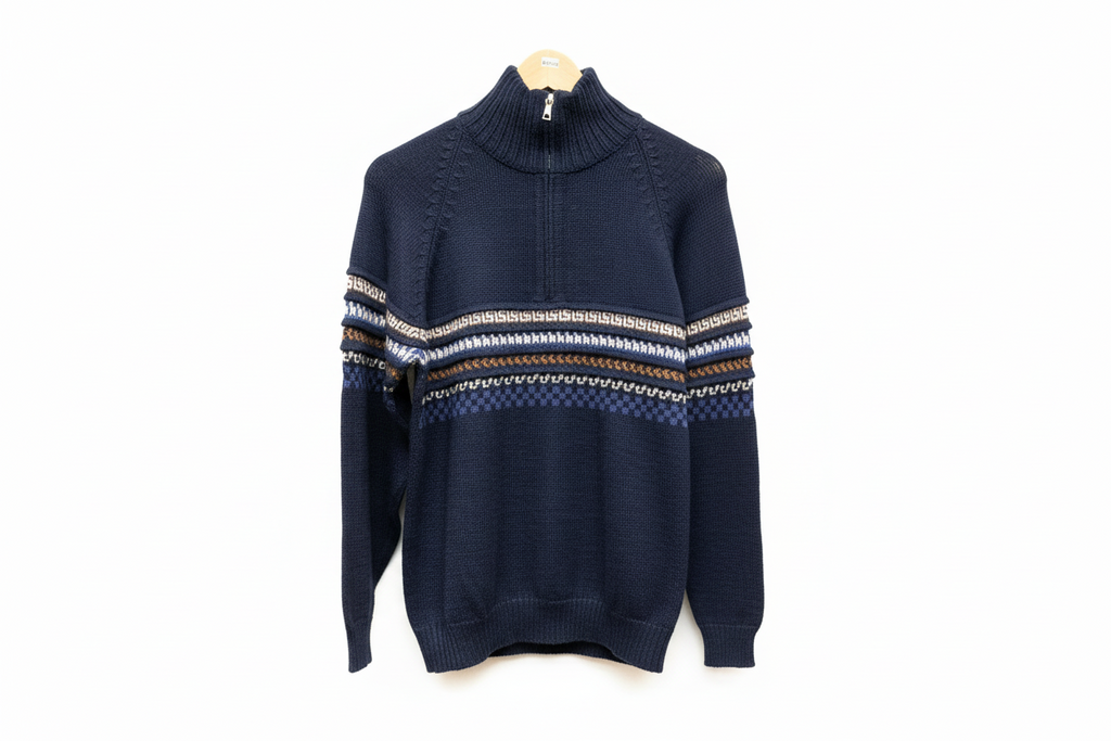 Baby Alpaca Quarter Zip Cardigan