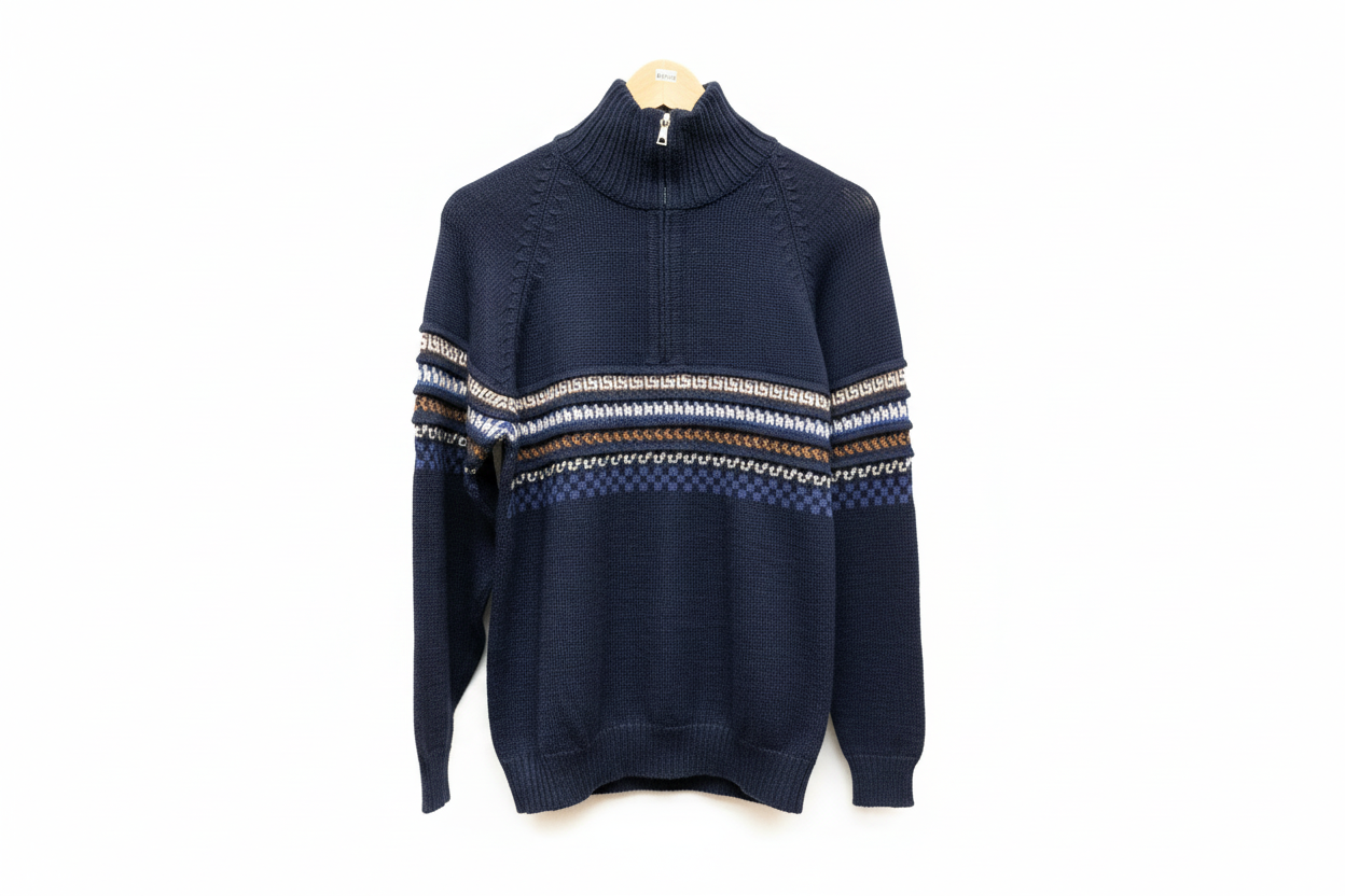 Baby Alpaca Quarter Zip Cardigan