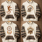 Unisex Native Hoodie with Andean Woven Accents