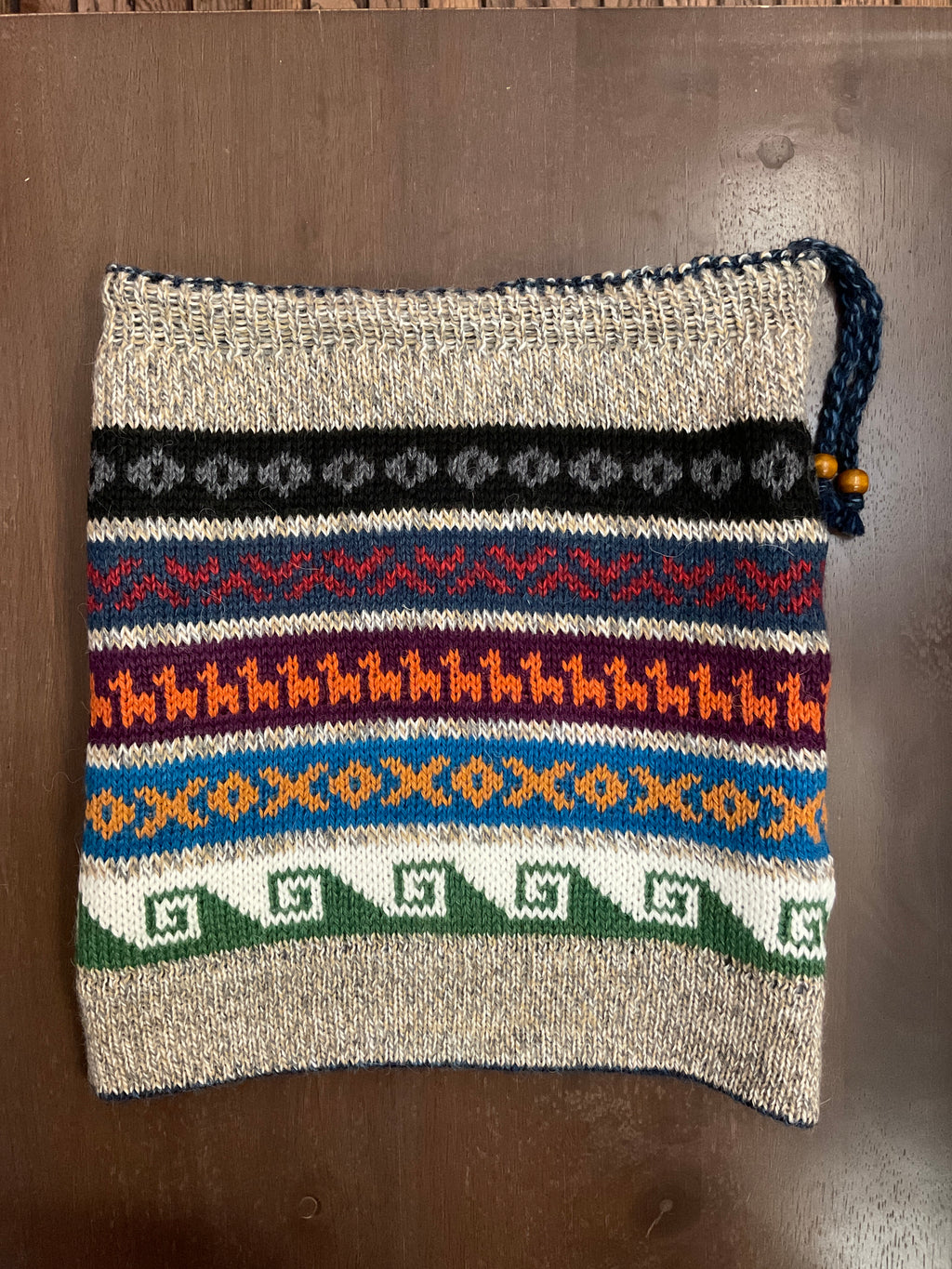 Gorro/bufanda de bebé alpaca híbrida