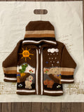 Children’s Hand-Knit Cardigan Sweater  – Peruvian Artisan Made