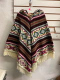 Children’s Andean Poncho with Hood – Traditional Artisan Clothing