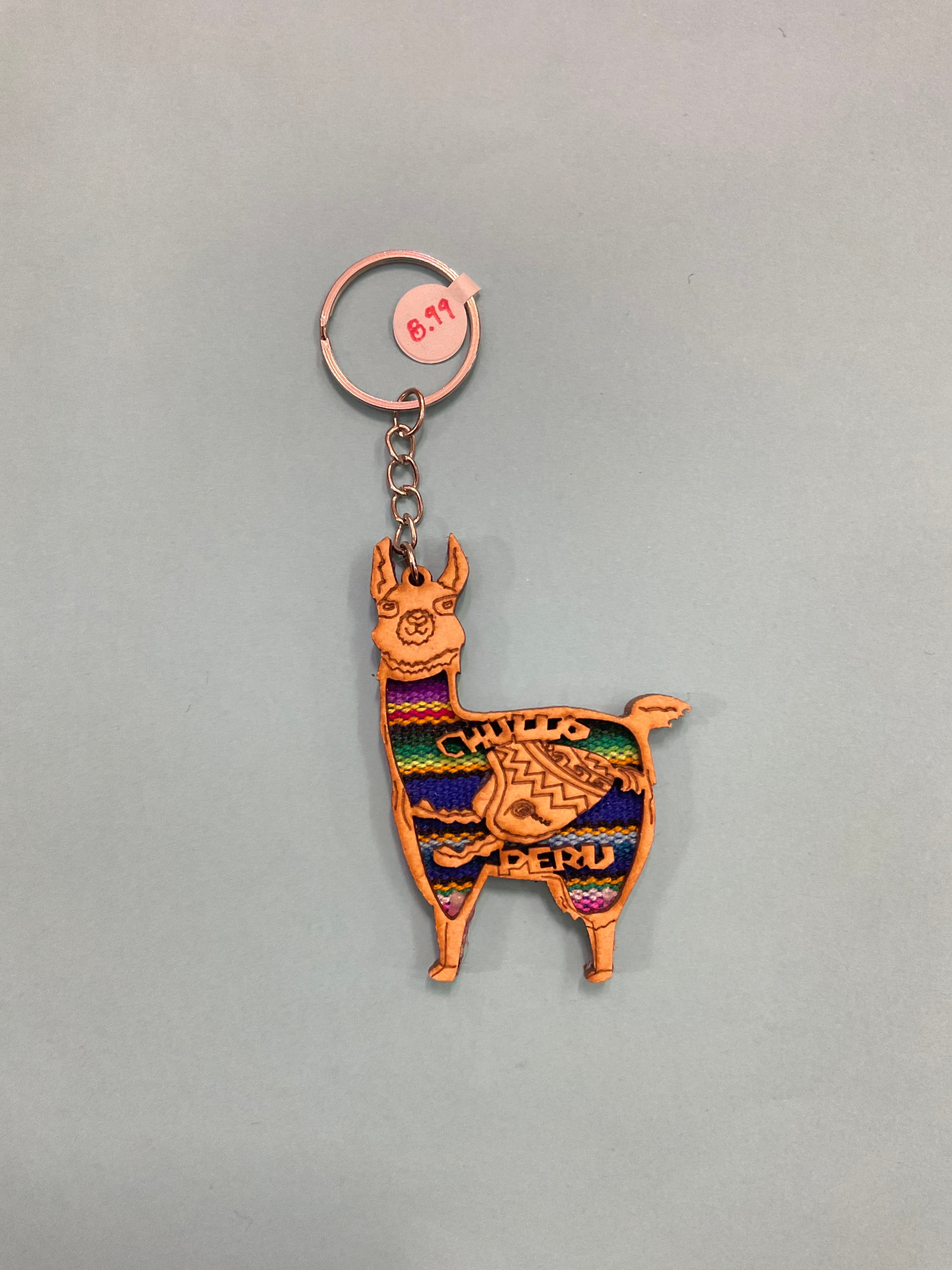 Llama Shaped Keychain