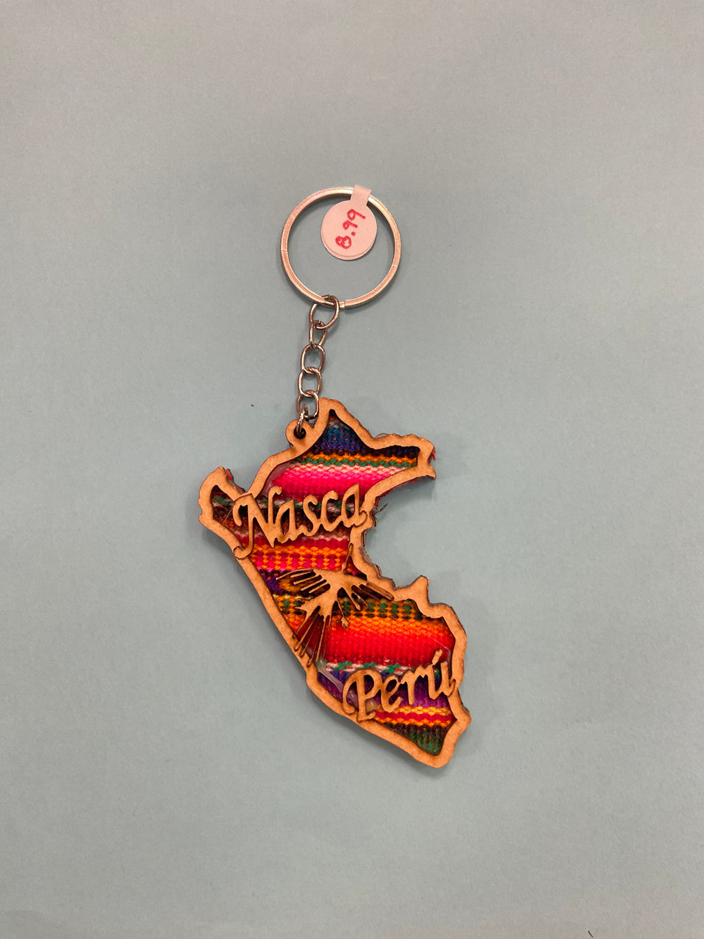 Peru Country Shaped Keychain