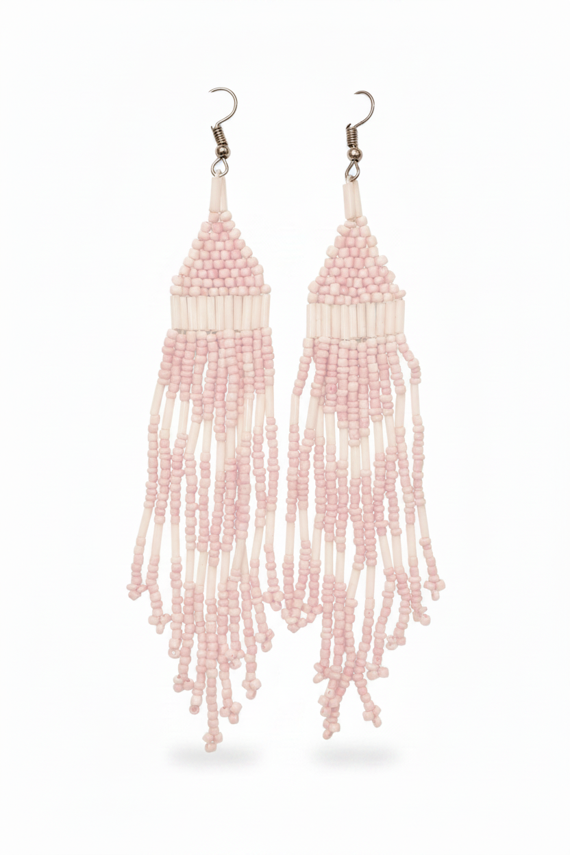 Beaded Fringe Earrings
