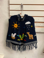 Chaleco tipo poncho para niños