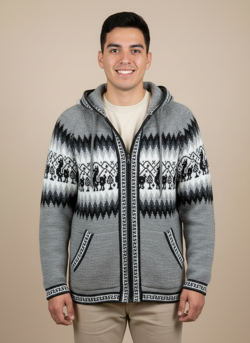 Suéter con cremallera para adultos