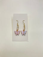 Gold Plated Butterfly Earrings
