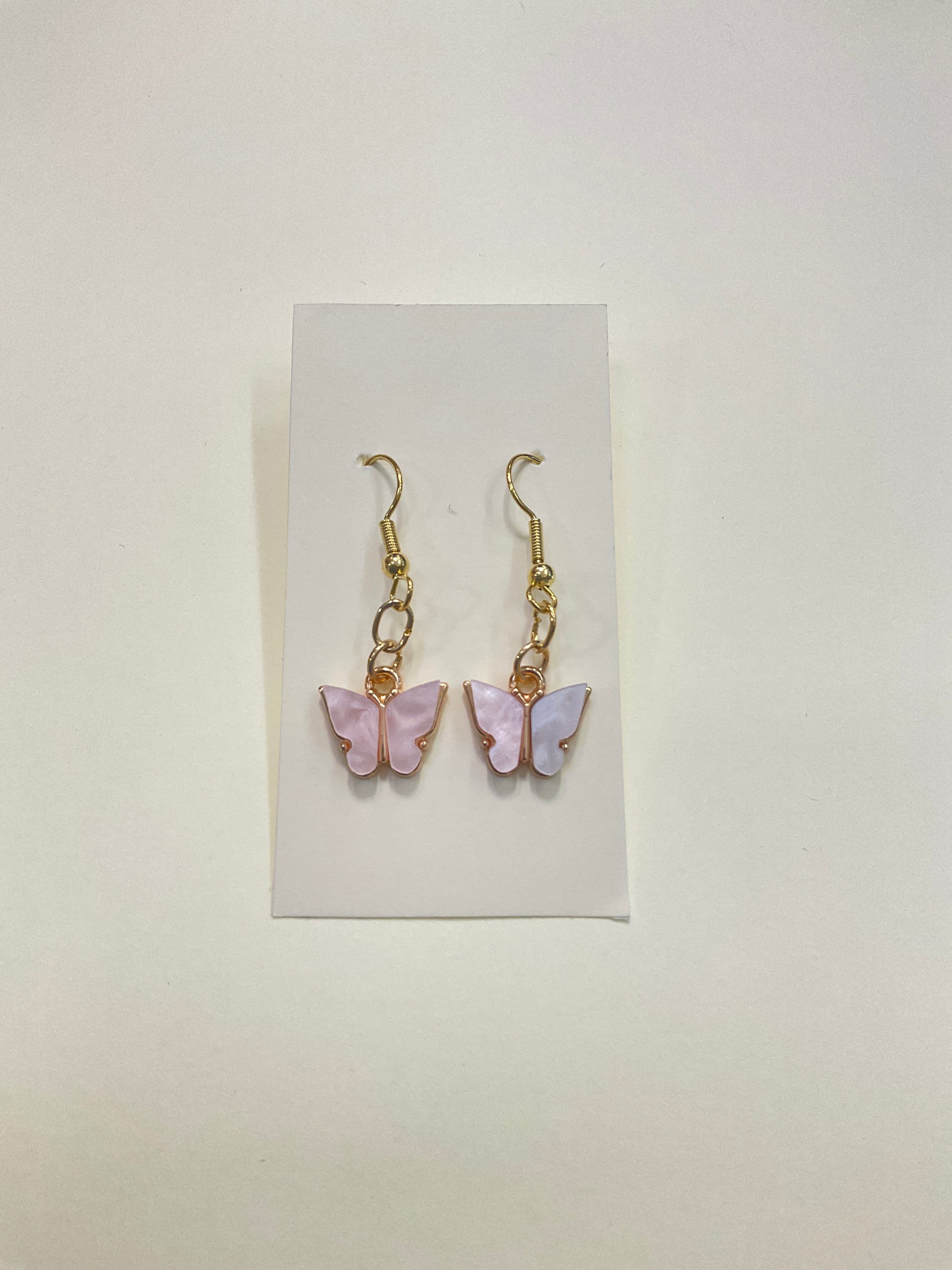 Gold Plated Butterfly Earrings