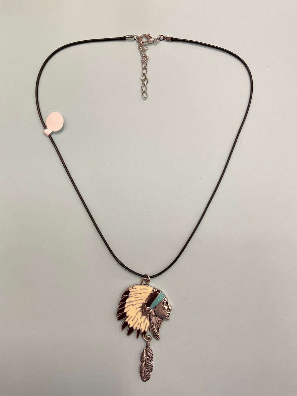 Necklace with Leather Strap