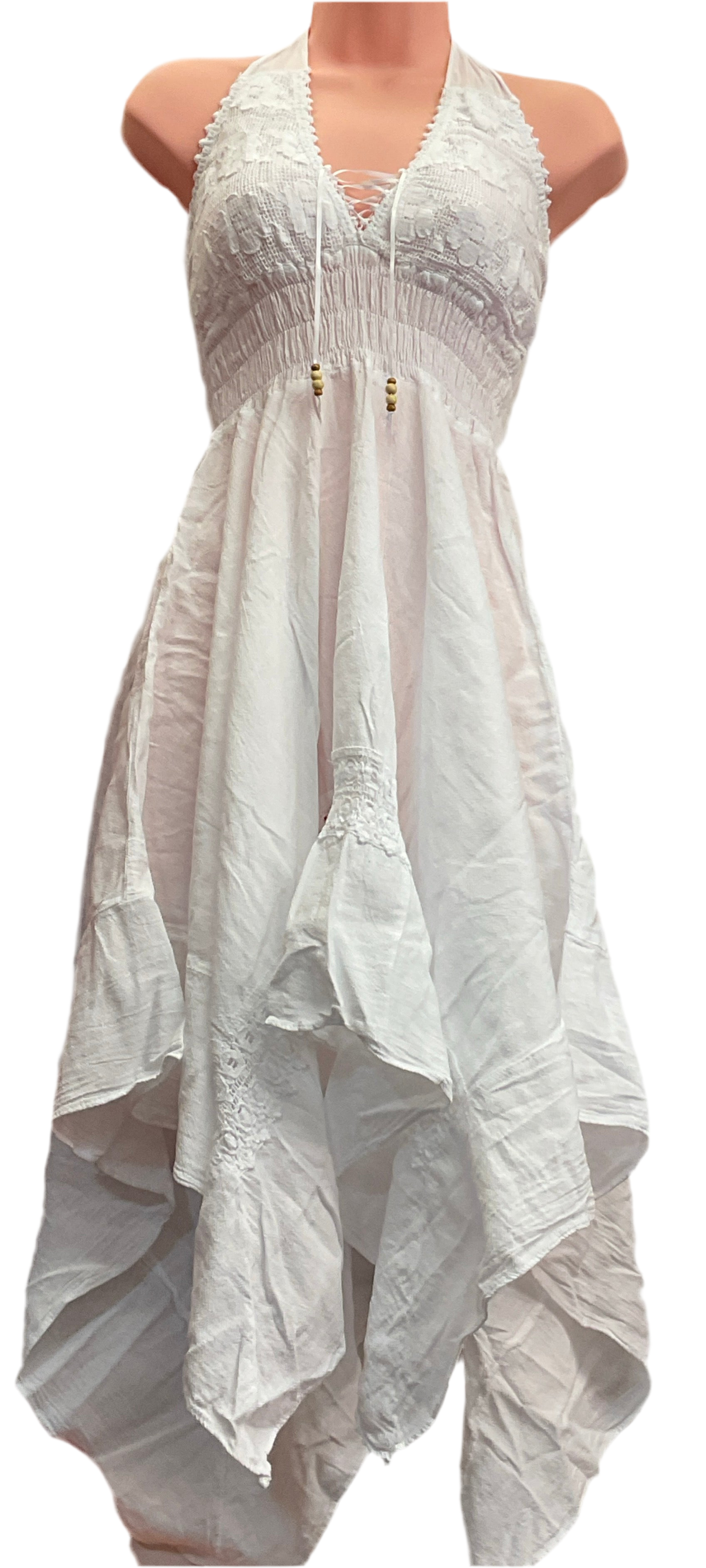 Rosa Punta Lazo Dress