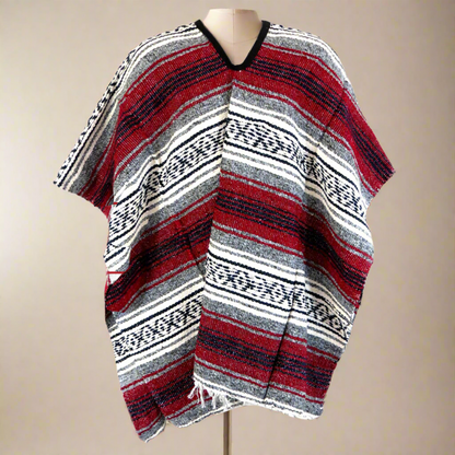 Poncho estilo mexicano