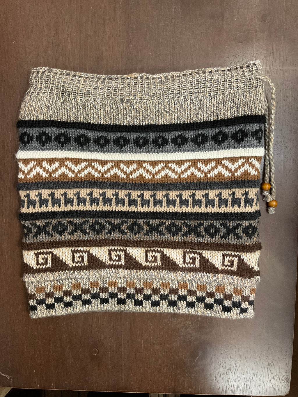 Gorro/bufanda de bebé alpaca híbrida