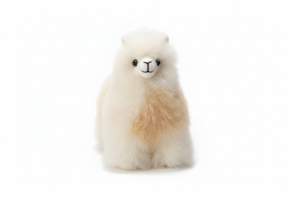 Kusi Friends Llama (12cm) - Baby Alpaca Fur Animal