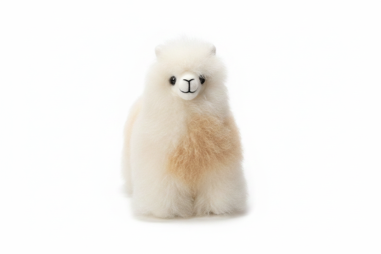 Kusi Friends Llama (12cm) - Baby Alpaca Fur Animal